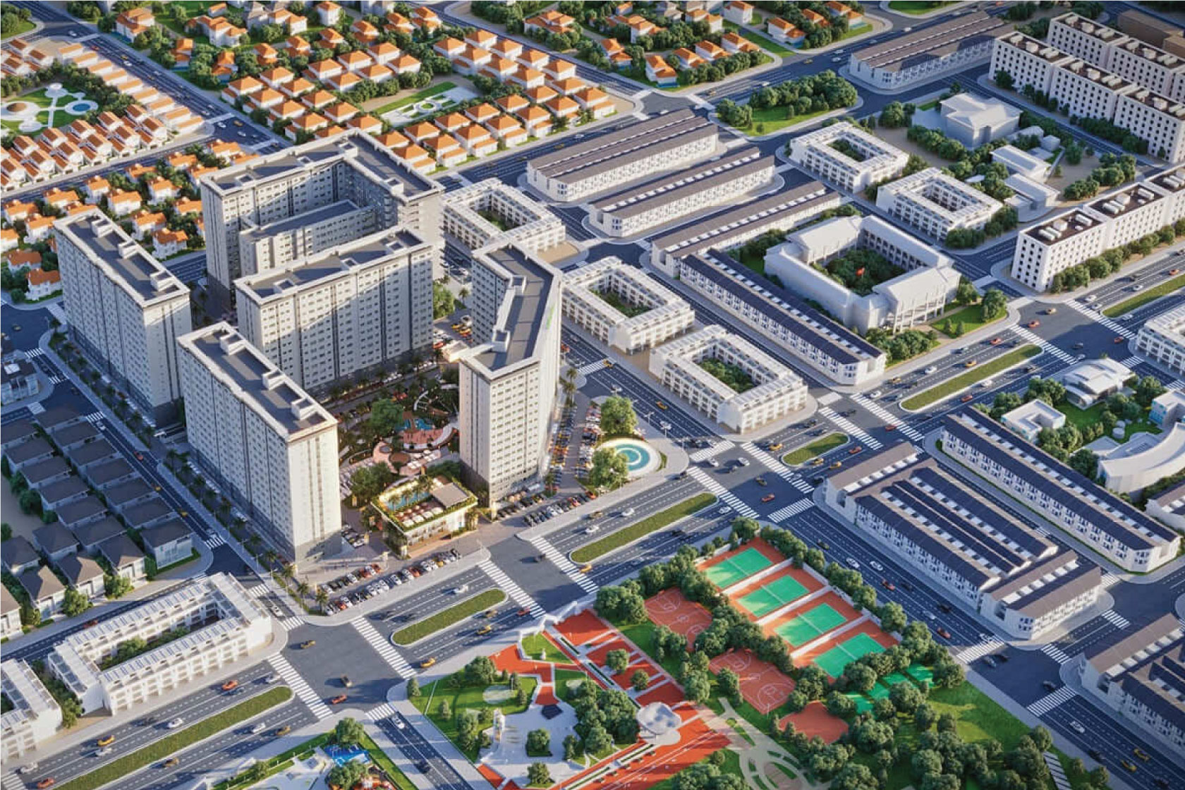 phối cảnh solena green town bình tân