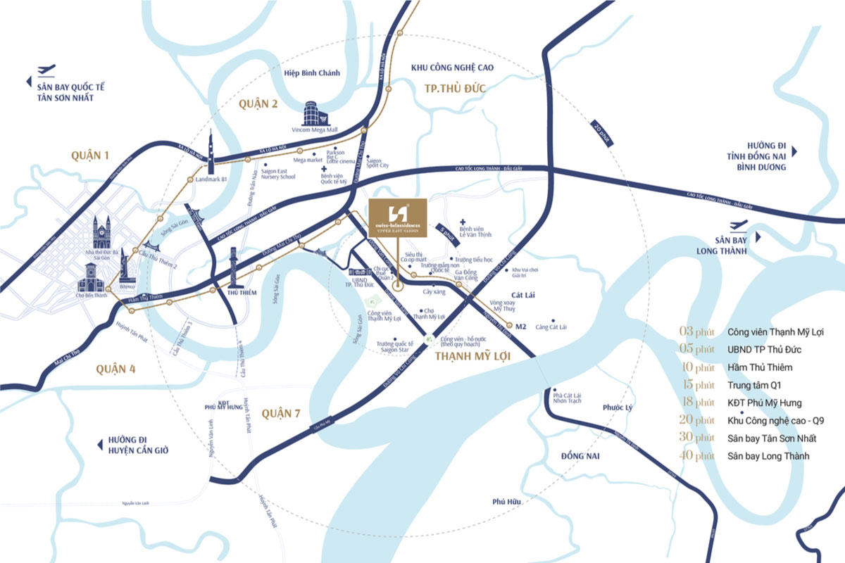 Toạ độ vàng dự án The Upper East Saigon